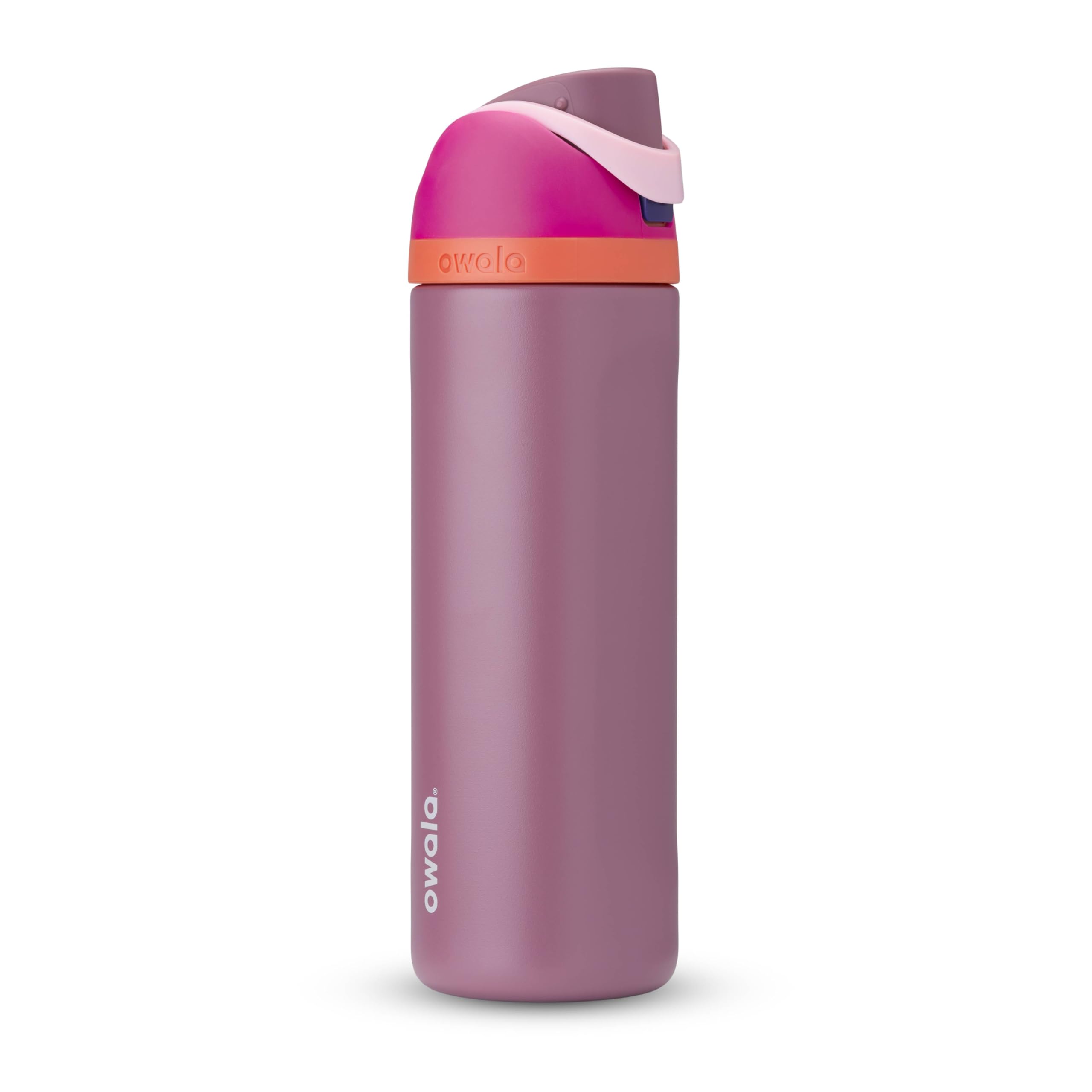 Owala FreeSip Insulated Stainless Steel Water Bottle with Straw for Sports, Travel, and School BPA-Free Sports Water Bottle, 32 oz, Boneyard (Pack of 6)
