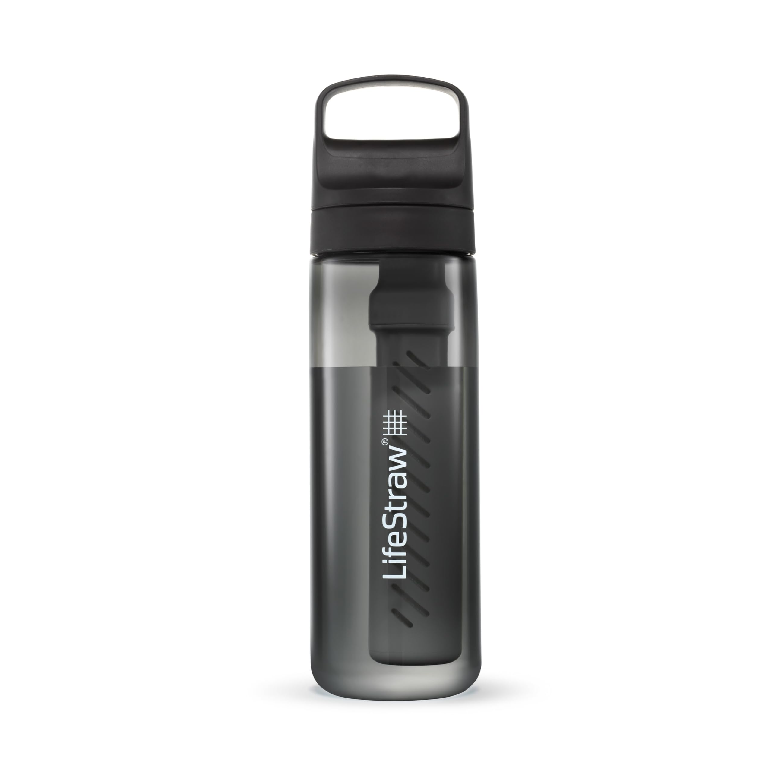 LifeStraw Go Series – BPA-Free Water Filter Bottle for Travel and Everyday Use, Removes Bacteria, Parasites and Microplastics, Improves Taste, 1L 2-Pack Icelandic Blue and Aegean Sea