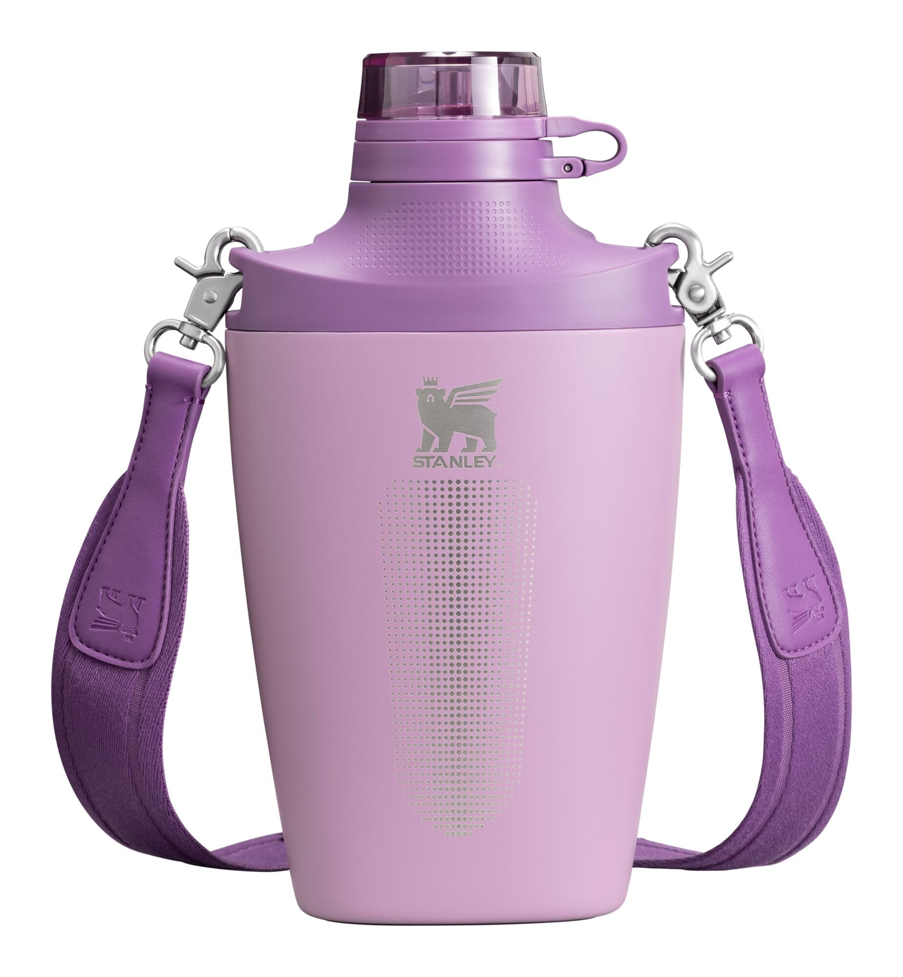 Stanley Cross Bottle 23 oz | Travel Water Bottle with Jacquard Strap | Leakproof Tritan Lid with Removable Straw | Insulated Stainless Steel | BPA-Free | Black