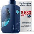 PIURIFY Flask Hydrogen Water Bottle | UP TO 8,630 PPB High-Purity H2 | 12 OZ | SPE/PEM Electrolysis | Self-Cleaning | Dual-Mode | 5000 mAh Battery | BPA-Free | Certified by H2 Analytics (Blue Mate)